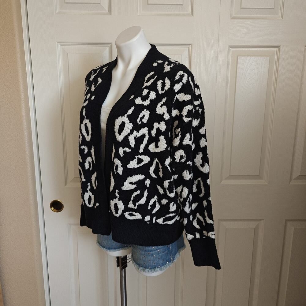 Express Open Front Leopard Print Cardigan Sz S Nw… - image 4